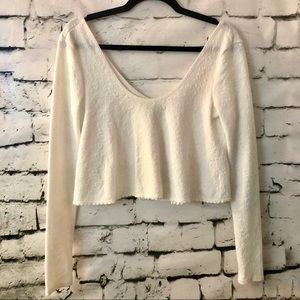 Kimchi Blue | White Textured Top